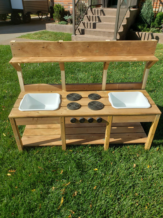 Double Sink Outdoor Mud Kitchen